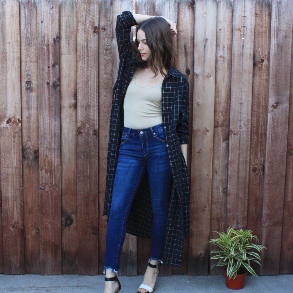 Grid Print Duster